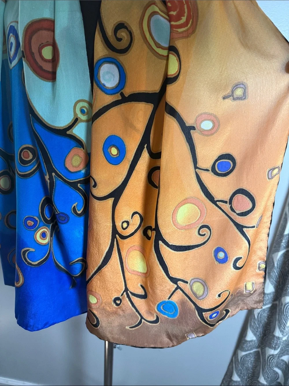 Cocoon House 100% Silk Tree of Life Scarf inspired by Gustav Klimt– Art Nouveau